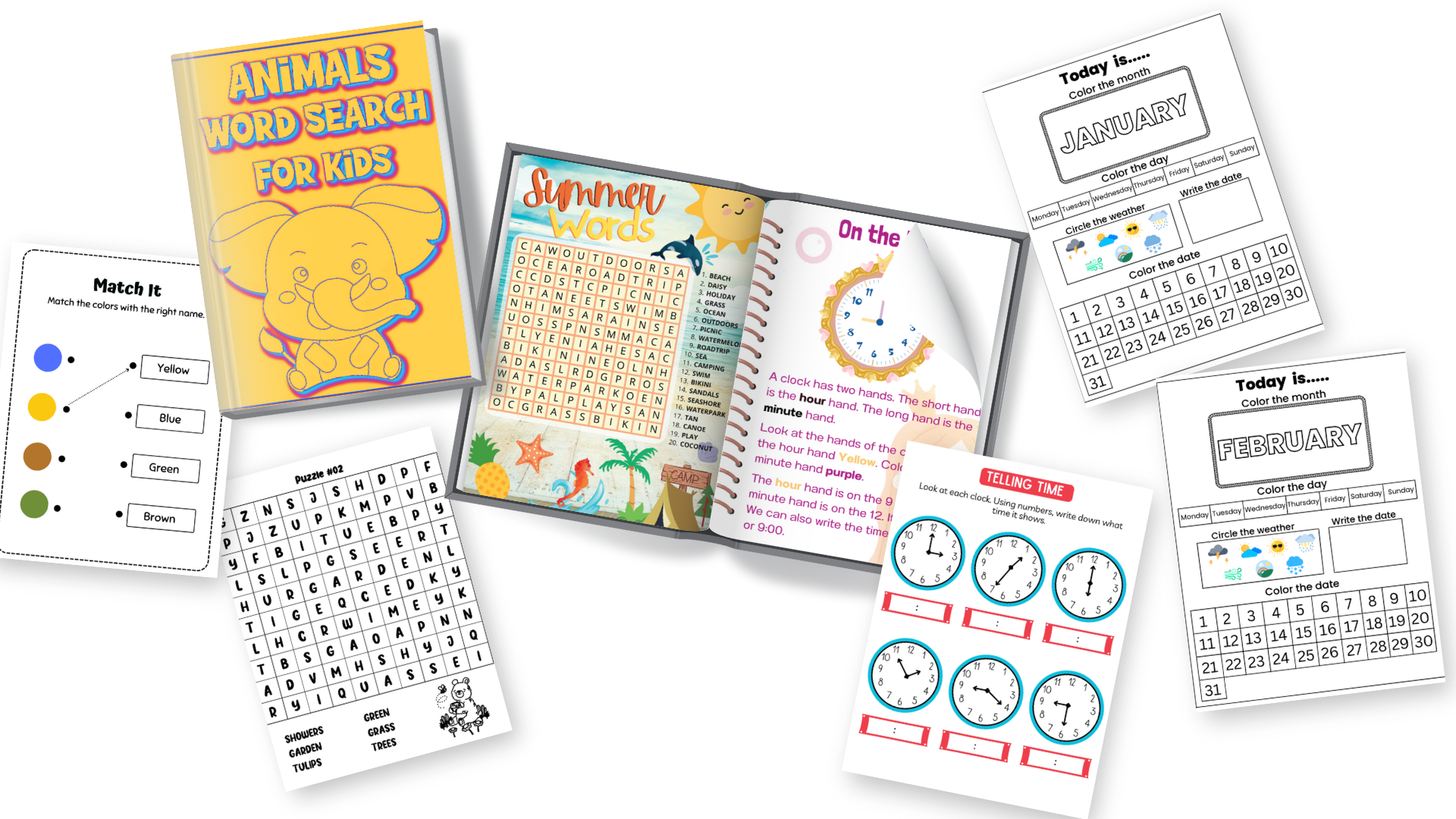 Ultimate 2026 Spring & Summer Learning Bundle - Creative printables display