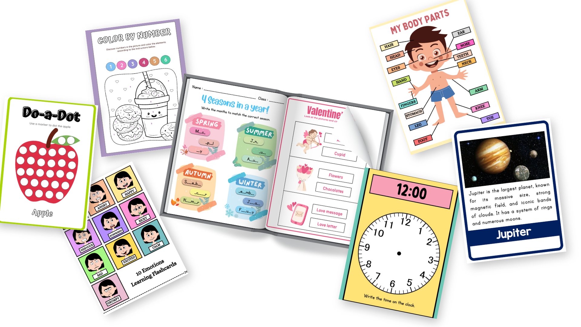 Complete learning bundle with playful designs